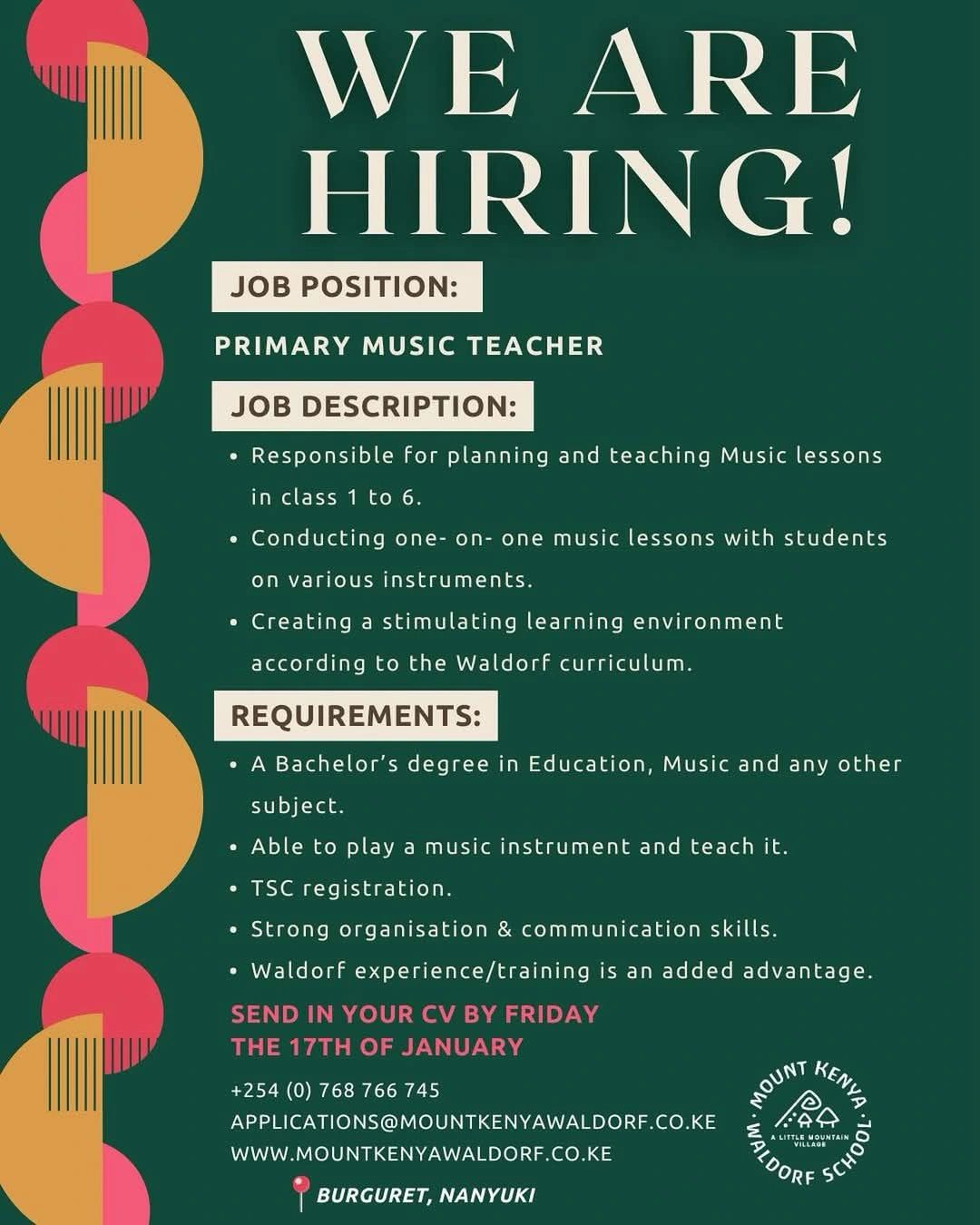 Primary Music Teacher