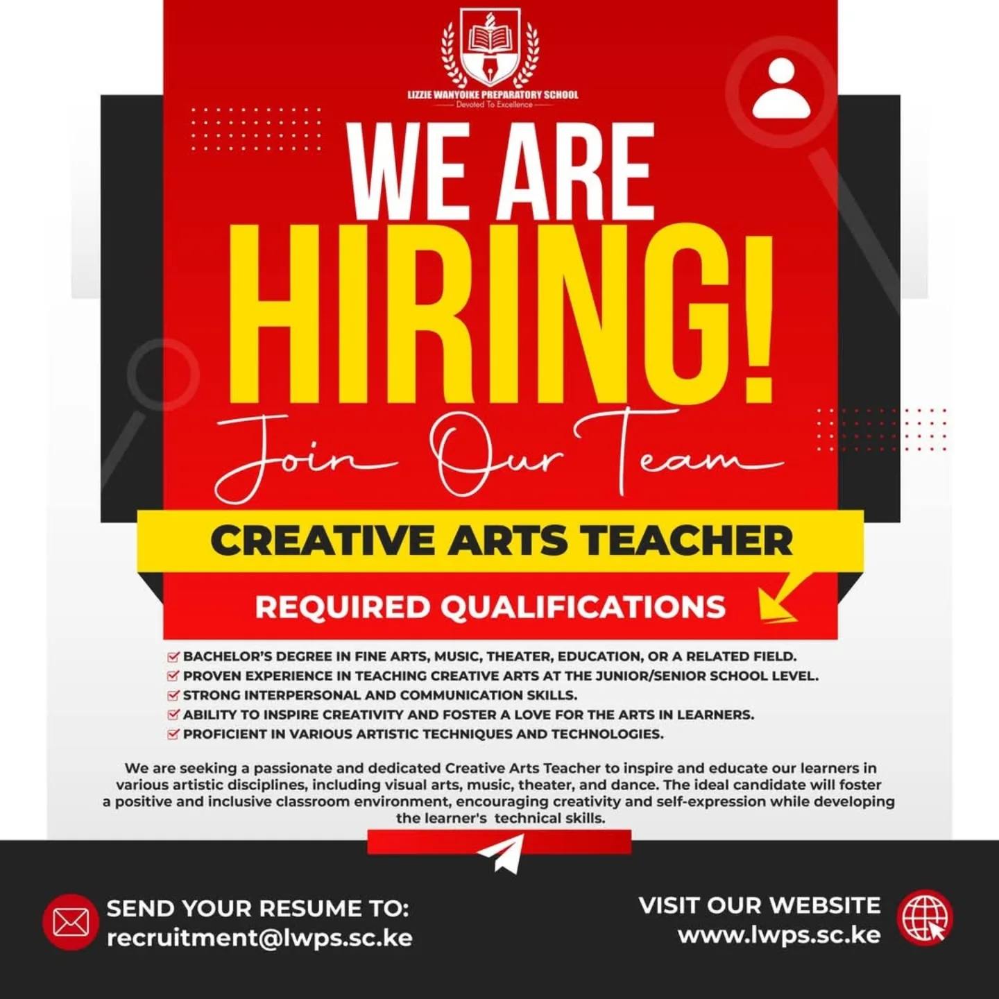 Creative Arts Teacher