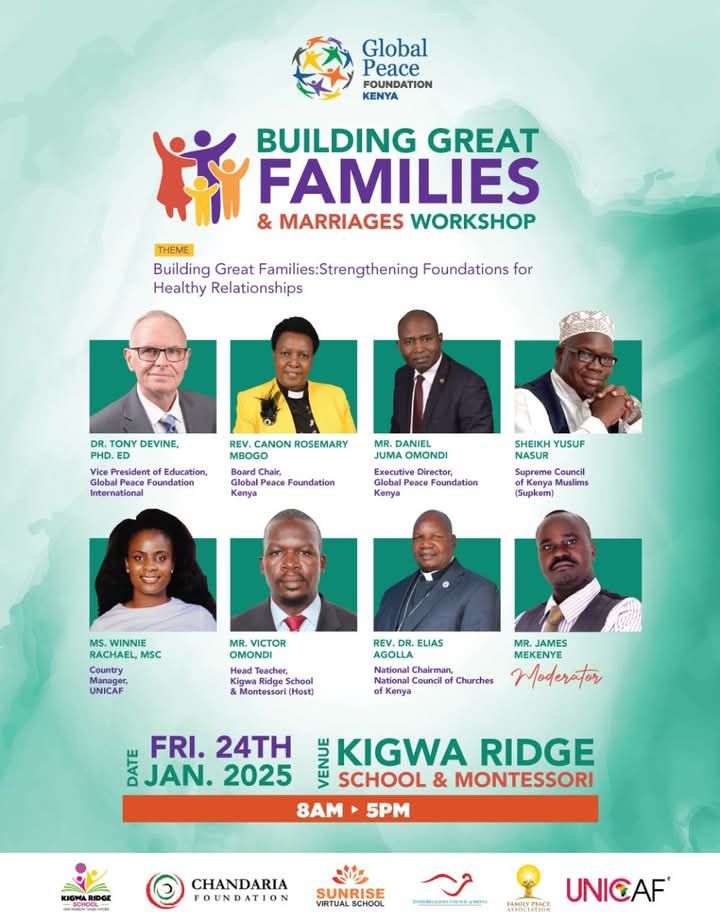 Building Great Marriages and Families\' workshop