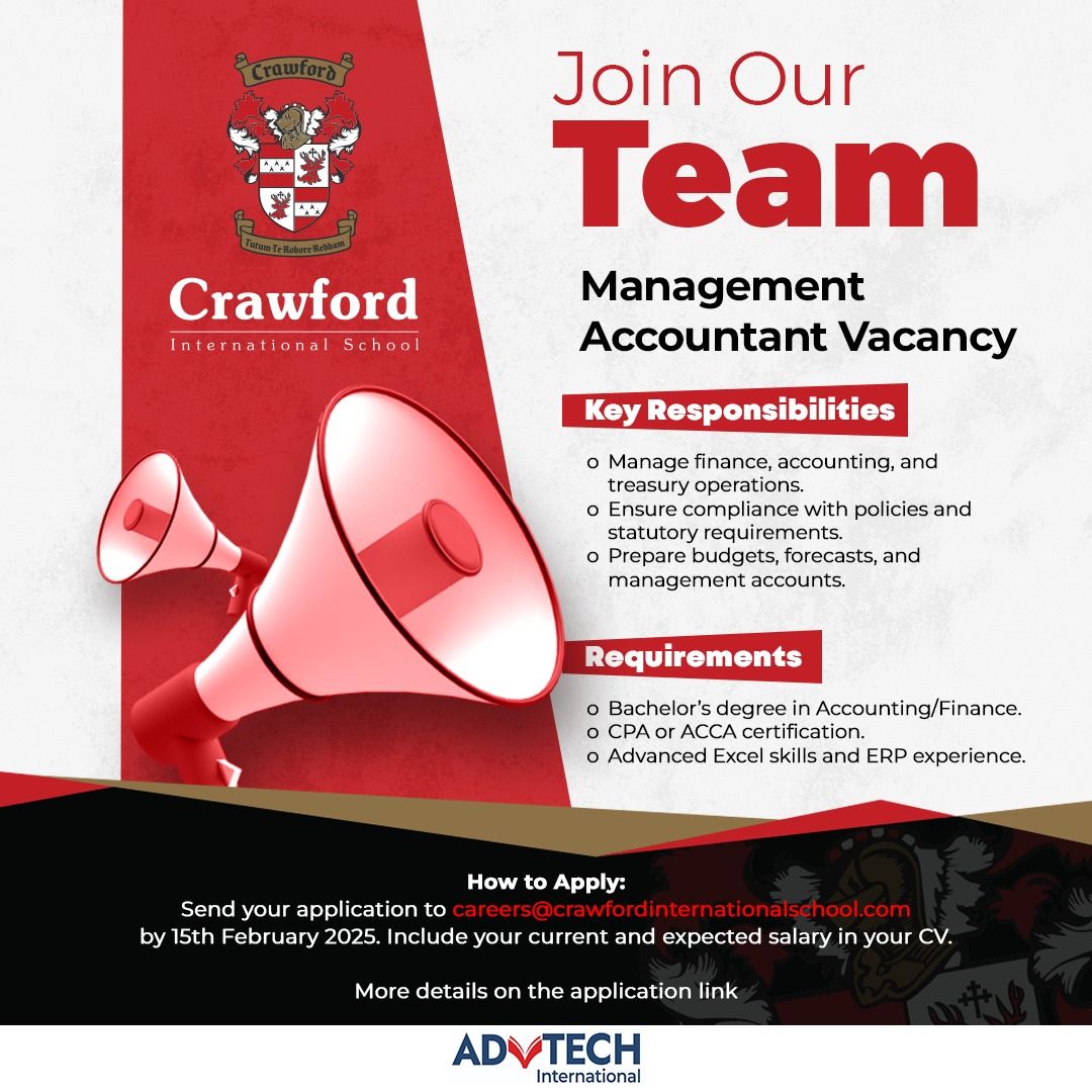 Management Accountant Opportunity