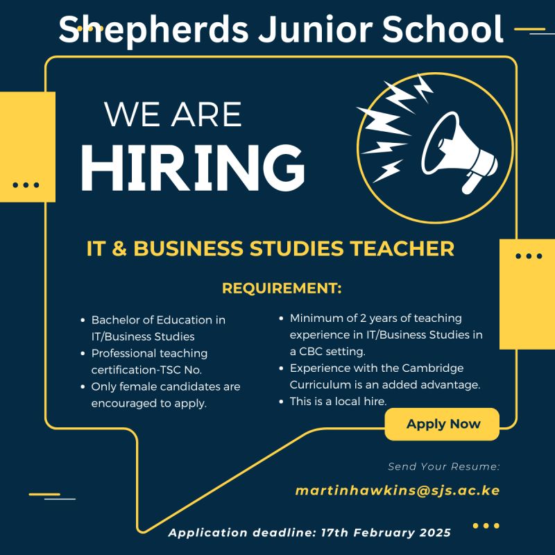 IT and Business Studies Teacher